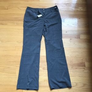 Grey, stretch, boot cut dress pants
